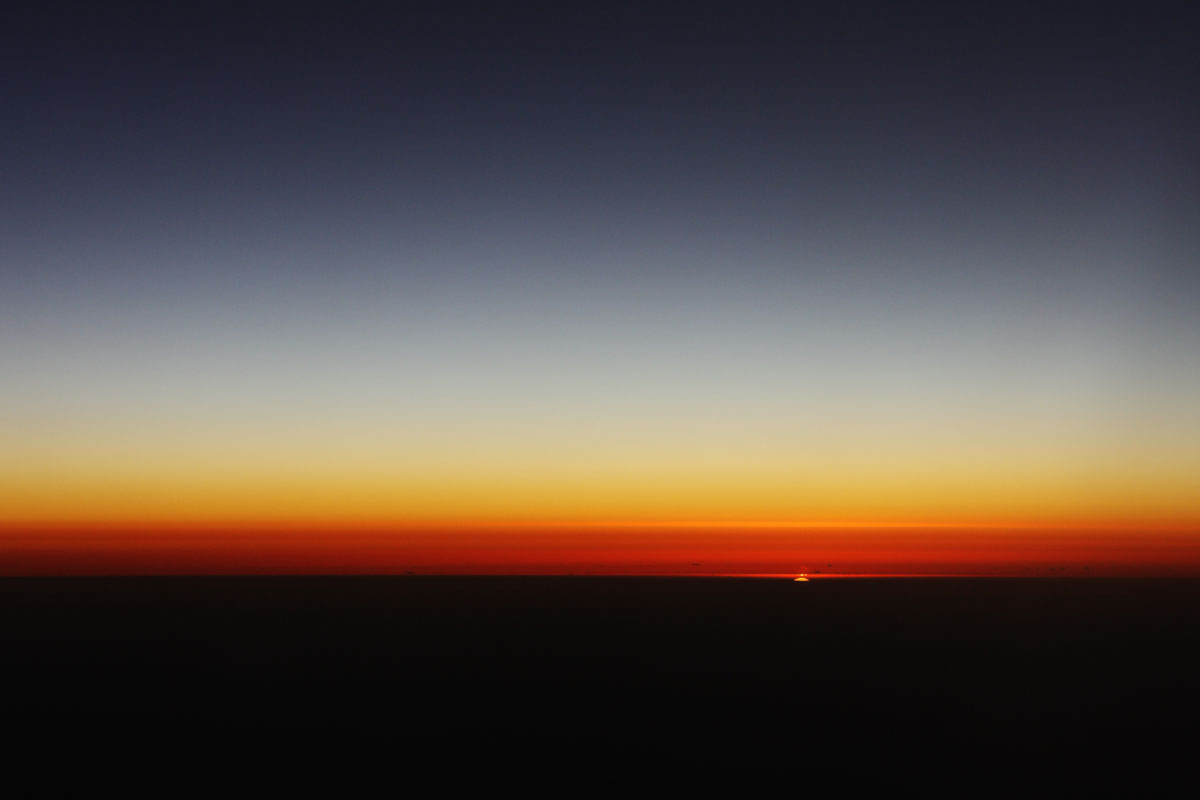 sunrise from airplane #2